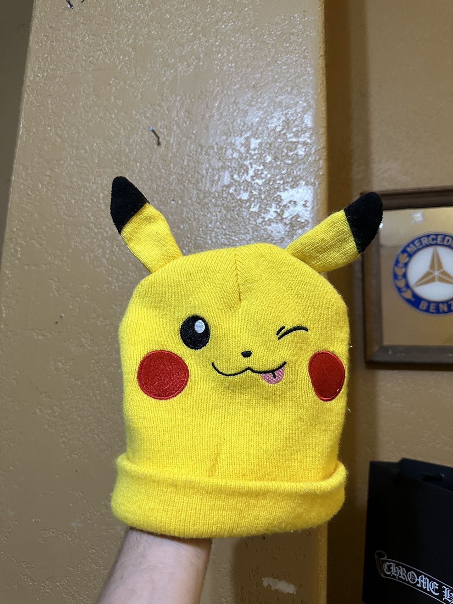 Pokemon Pikachu Ears Adult Beanie Hat Japanese