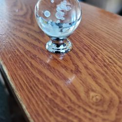 40mm Clear crystal glass bubble ball dresser handle knobs