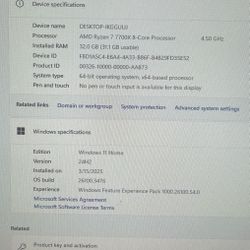 Built Pc BRAND NEW never Used Besides Testing 