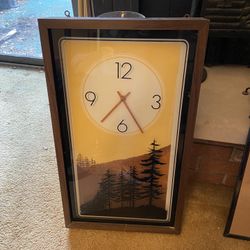 Vintage Welby Elgin Forest Block Clock 