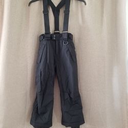 Snow Bib Kids Size 6 Black