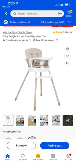 Multi stage high chair