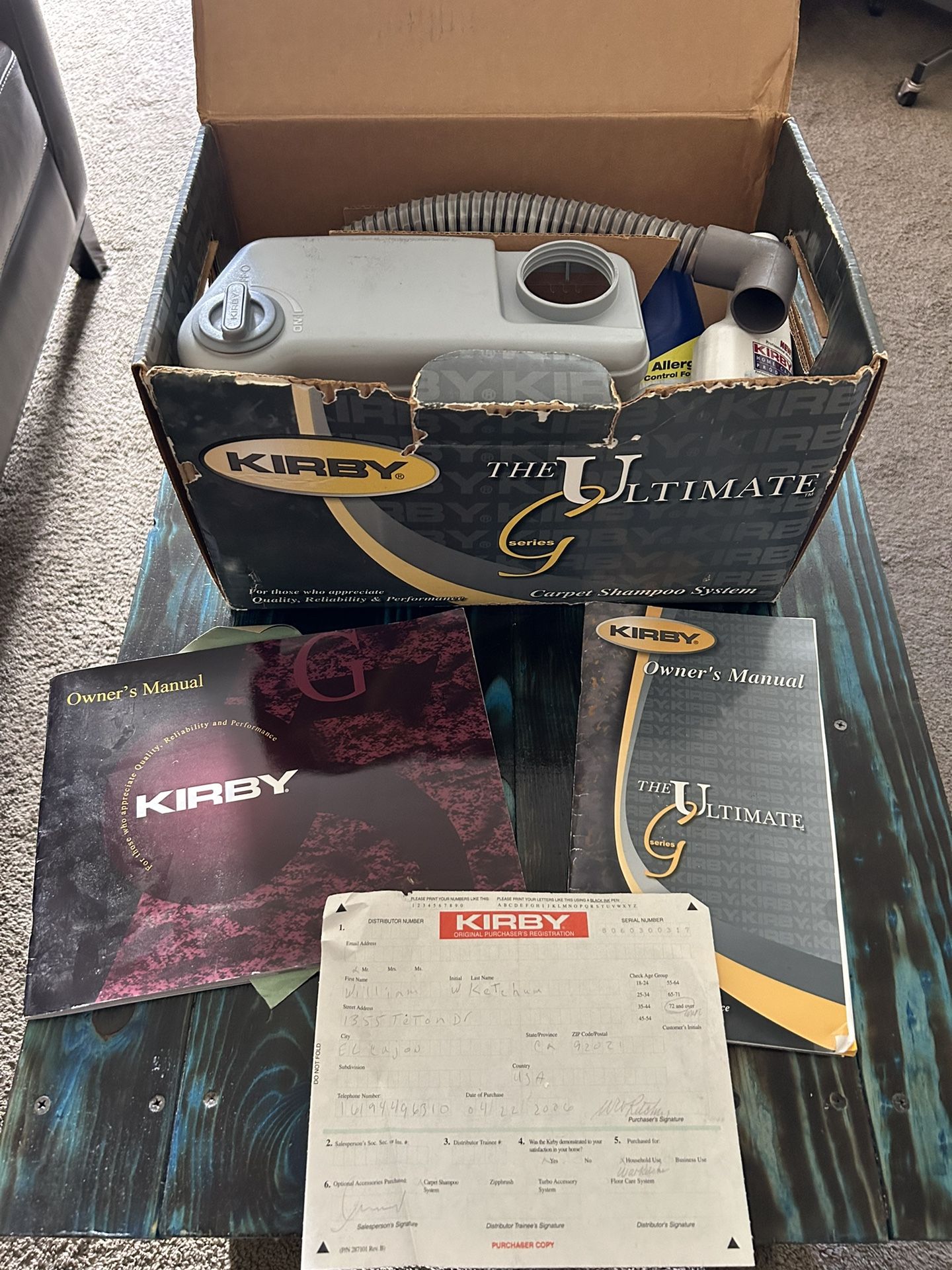 Kirby Ultimate G Series Carpet Shampoo System Kit 293001 w/original box
