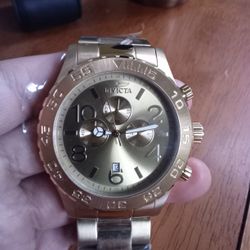 Invicta Gold Big Luxury Watch