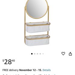 Iron Shelf Mirror 