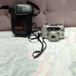 Pentax IQZoom 160 Camera And Case