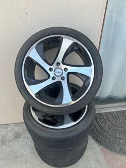Good condition tires with rims