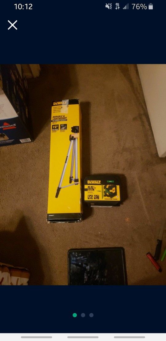 Dewalt Green Laser And Tripod