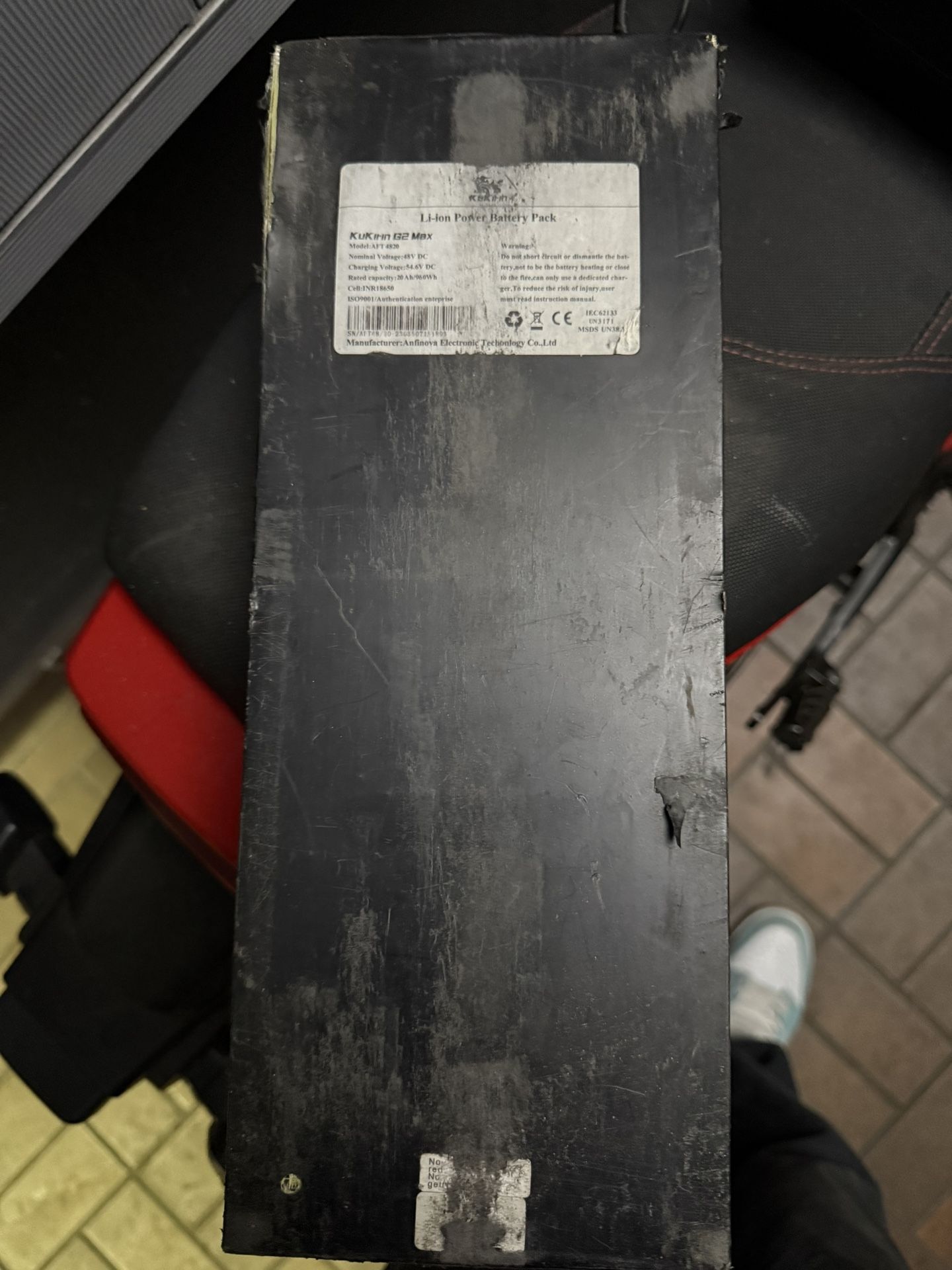 48V 20 AH Lithium Battery