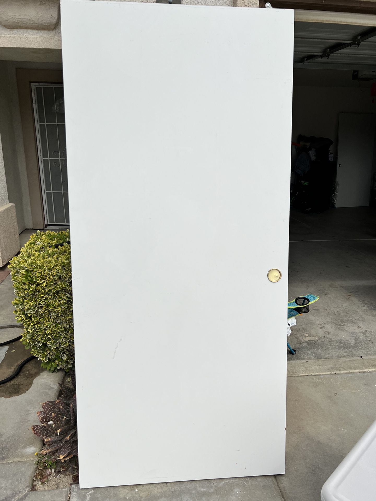 Closet Doors And Metal Racks