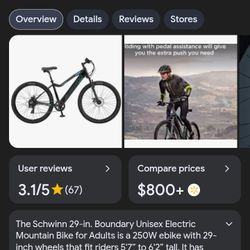 Schwinn Boundary Electric Hard tail  Mountain Bike 