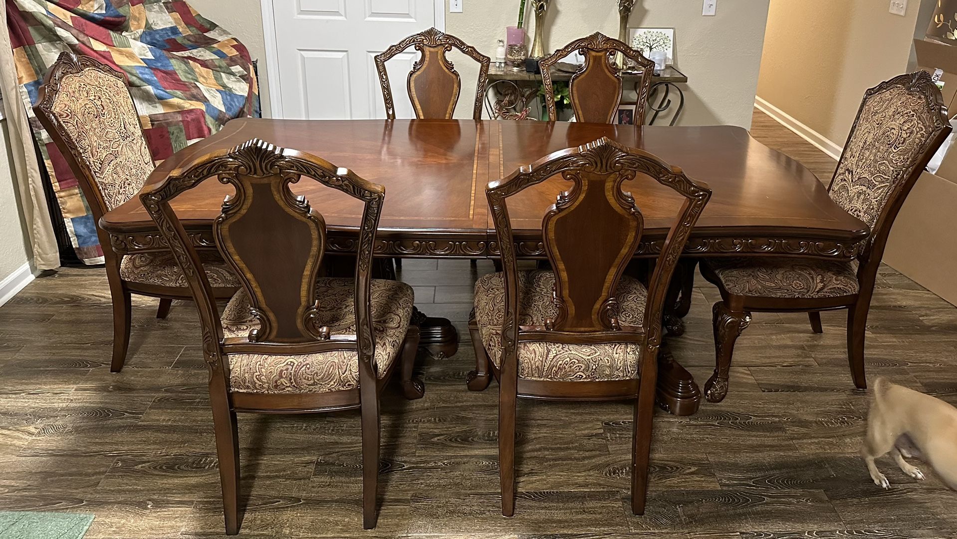 Solid Wood Dining Room Table And Chairs