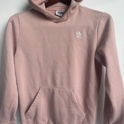 Adidas Originals Pink Hoodie Youth XL (15–16Y) – Trefoil Logo, Unisex Style