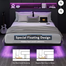 Queen Size Floating Bed Frame