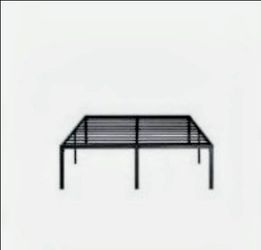 Black Metal Platform Bed Frame