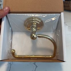 Ginger Polished Brass Chelsea Hanging Toilet Tissue Holder 