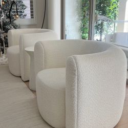 1 boucle chair from Crate & Barrel brands new