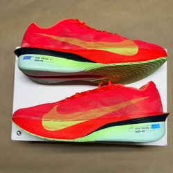 Nike Zoom X Vaporfly Next 4% Bright Crimson Men’s 15 running shoes NEW!