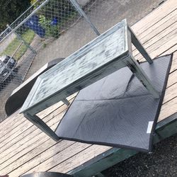 Distressed Look Wood Coffee Table