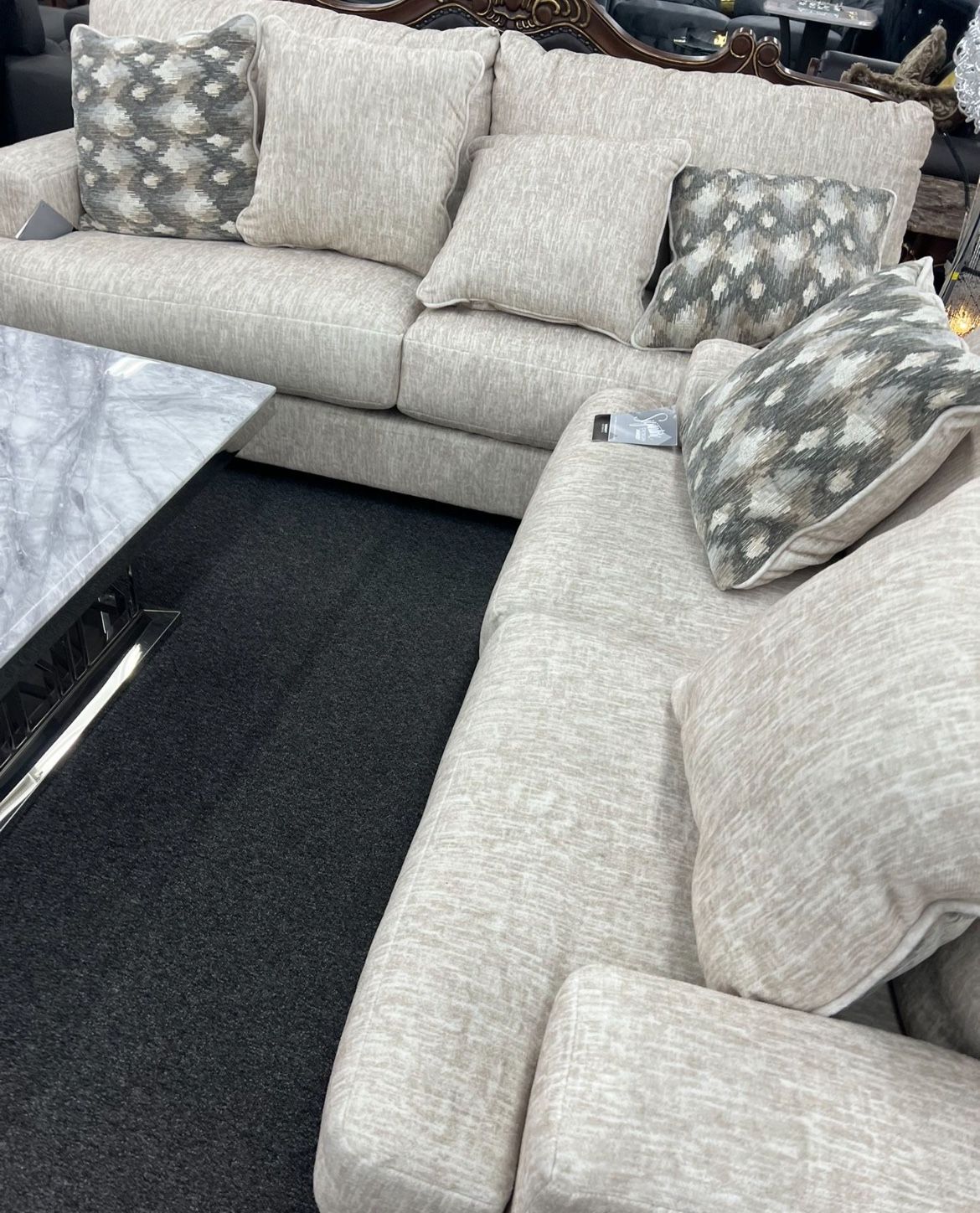 Living Room Deep Cozy Couch And Loveseat!