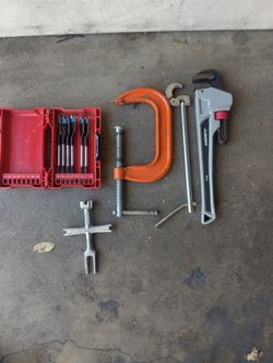 Ridgid,, husky,, Milwaukee, pipe wrench 14' aluminum firm price