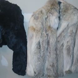 Furs, jackets,  an coats.