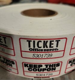 Office Depot Ticket Roll
