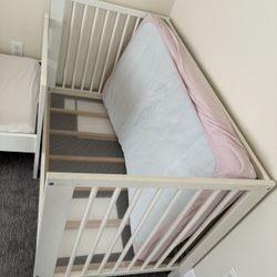 IKEA Gulliver Baby Crib with Krummelur Mattress
