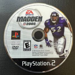 Madden NFL 2005 PS2 For PlayStation 2 Football just disc