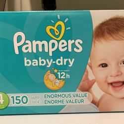 Pampers Diapers Size 4 (150 Diapers)