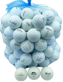 Golf Ball Planet 100 Store Line Assorted Used Recycled Golf Balls 4A/3A Condition