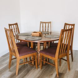 Custom Dining Table Set w 5 Chairs