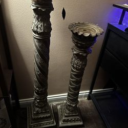 set tall candle holders 