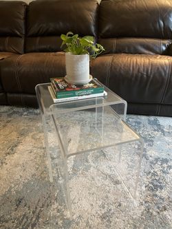 Vintage Acrylic Nesting Tables Set of 2