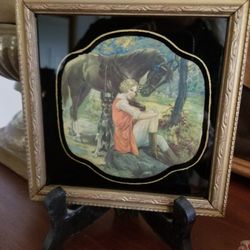 Charming Antique Equestrian Print 