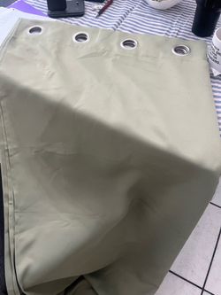 2 panel green curtains