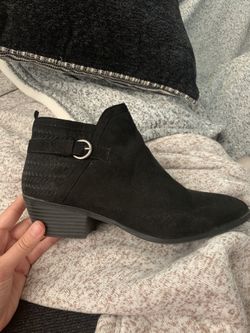Short black booties size 9 great condition