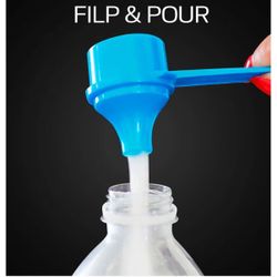 The Scoopie, 29.6 cc | 2 tbsp | 1 fl oz. | 29.6 mL Plastic Short Handle Scoop with Attached Funnel, Measuring Spoons for Powders, Coffee, Pet Food, Pr