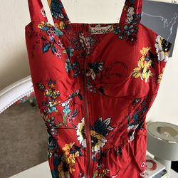 Red Corset Blouse 