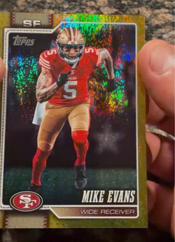 Topps Mike Evans SF 49ers Holo Refractor Card