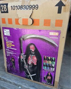 12 ft. Giant-Sized Animated LED Levitating Reaper Halloween Decoration