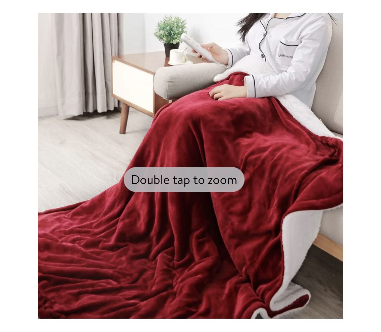 New Electric Blanket Heated Throw, Blanket 50" x 60", Flannel, Fast Heating, Machine Washable, ETL Certification, with 6 Heating Levels & 5 Hours Auto