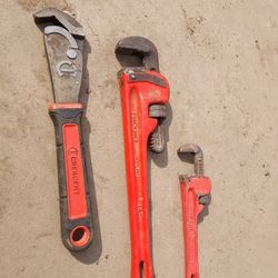 Ridgid 18 Pipe Wrench And Crecsent