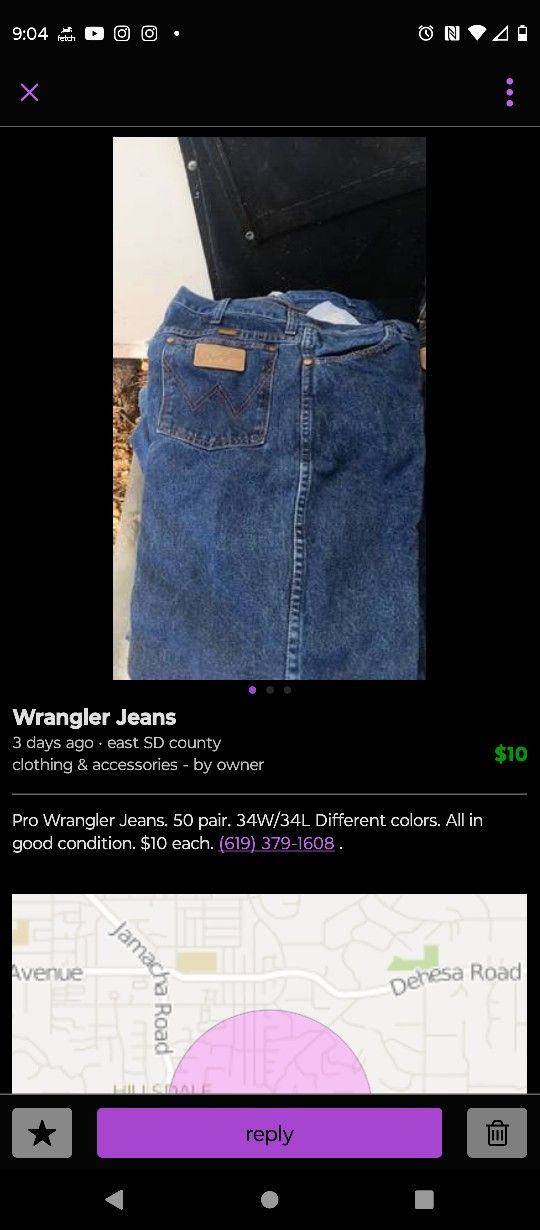 Men's Wrangler Jeans