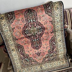 Persian Silk Handmade Qoum Rugs 