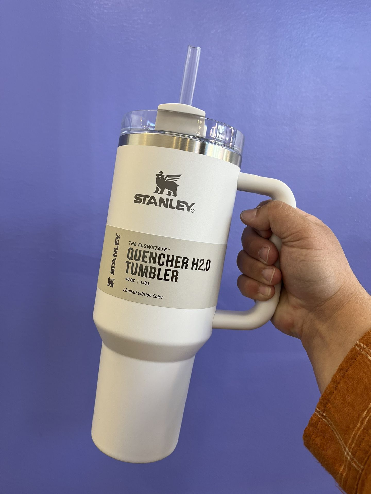 Stanley The Quencher H2.0 FlowState? Tumbler Limited Edition Color | 40 OZ  - Brilliant White