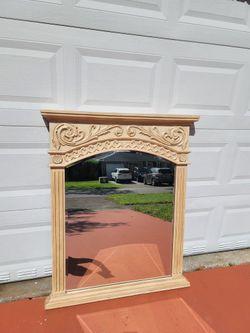 French Country Style Cherry Wall Mirror