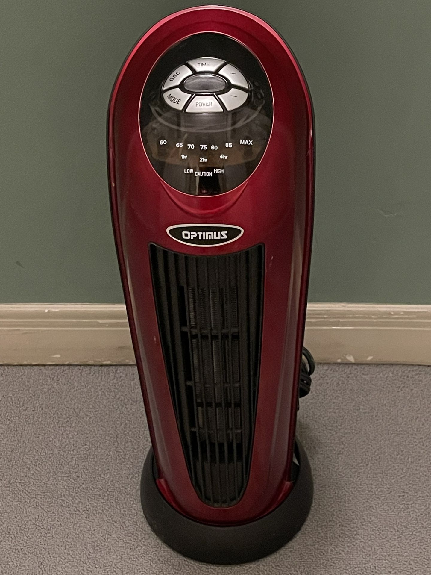 Optimus Portable Ceramic Oscillating Tower Space Heater - posted price is firm.