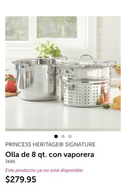 Princess House Olla Con Vaporera De 8qts