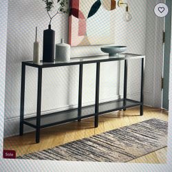Glass Top Console table